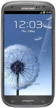 Смартфон Samsung Galaxy S3 GT-I9300 16Gb Titanium grey - Сургут